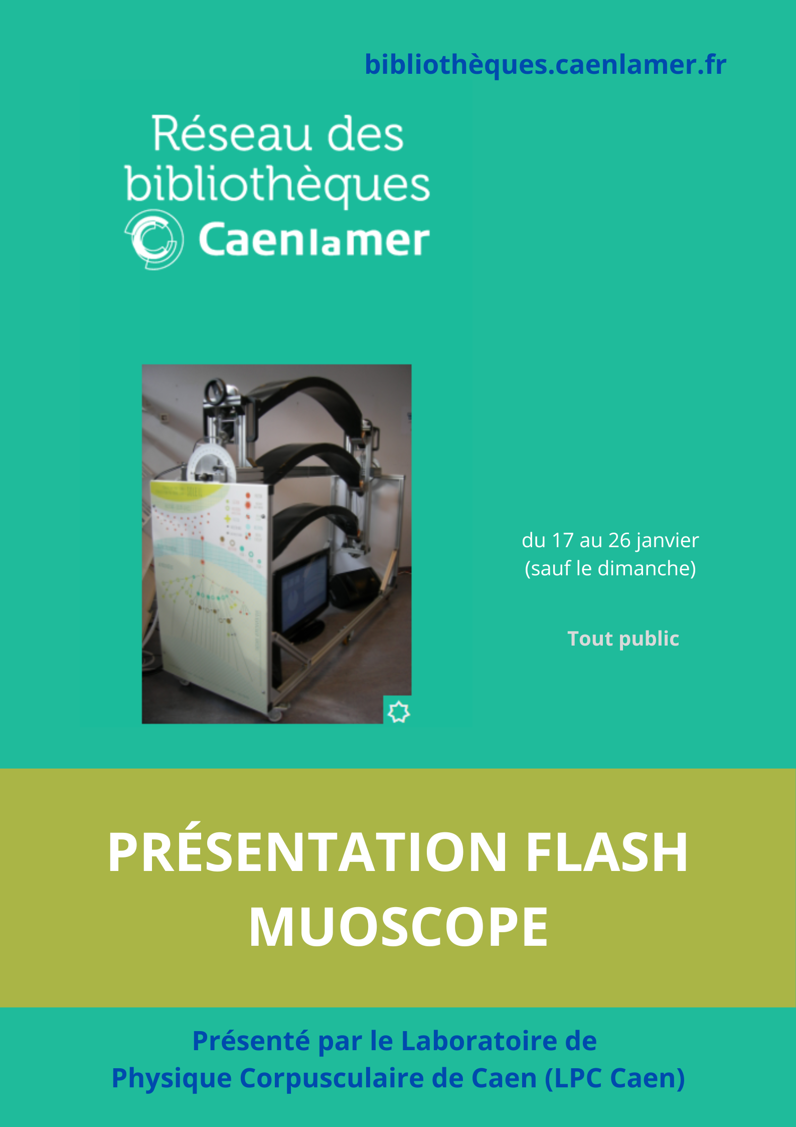 Présentation du Muoscope à la Bibliothèque Alexis de Tocqueville