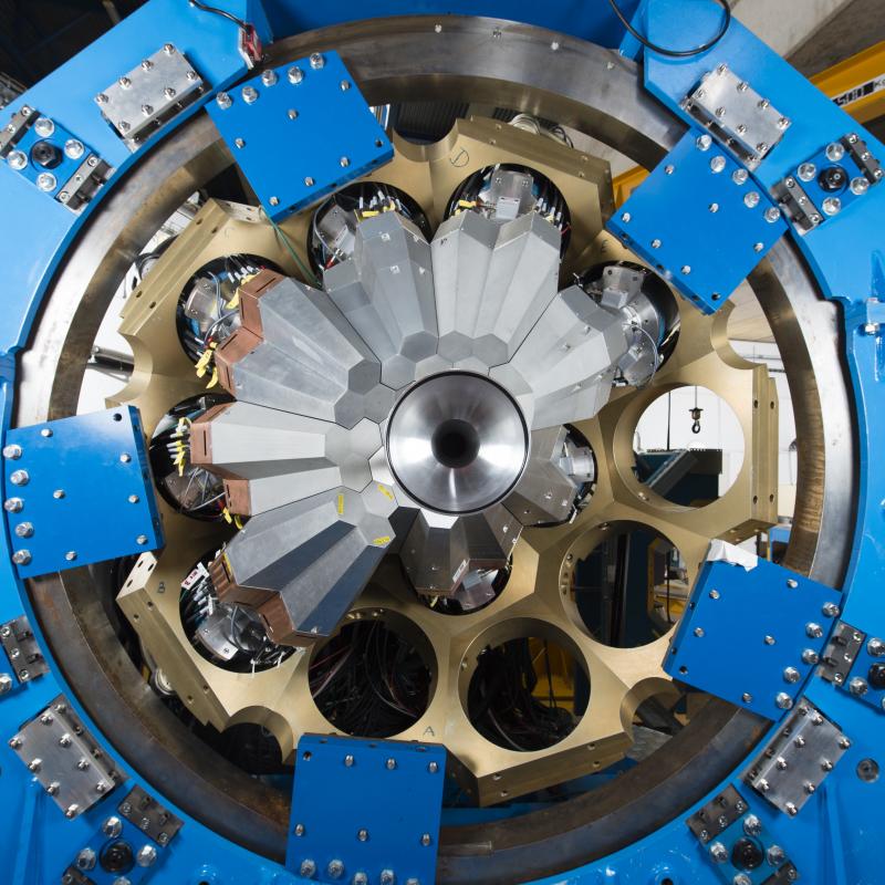 AGATA with 32 HPGe crystals at GANIL in September 2016. Photo obtained from Emmanuel Clément.