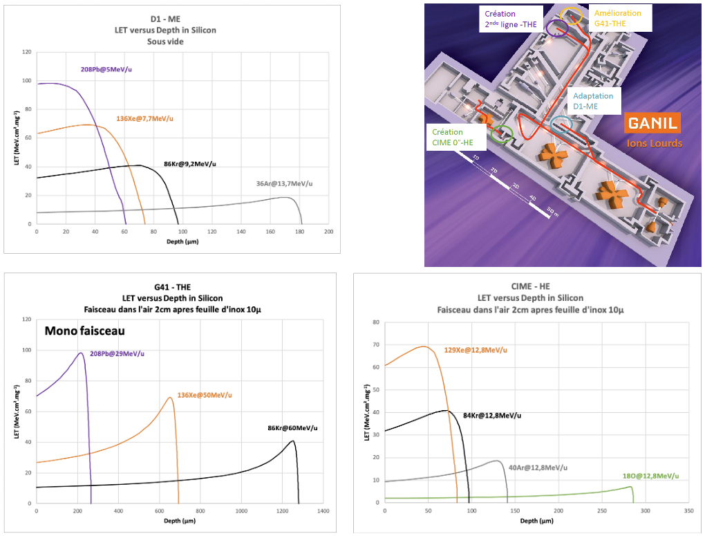 Normandie Accélérateurs, faisceaux au GANIL