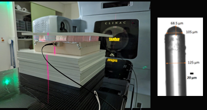 µScinti (micro-scintillateurs fibrés biocompatibles de taille micrométrique pour des applications de dosimétrie localisée - ©LPCCaen)