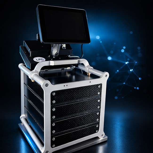 nFacet (spectromètre directionnel capable de mesurer à la fois l’énergie et la direction des rayonnements gamma et neutrons - ©LPCCaen)