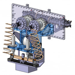 Elément du RFQ-Cooler au LPC Caen, intégré au projet SPES (Selective Production of Exotic Species) installé à l'INFN de Legnaro Elément du RFQ-Cooler au LPC Caen, intégré au projet SPES (Selective Production of Exotic Species) installé à l'INFN de Legnaro